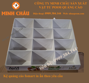 Kệ format posm quảng cáo theo yêu cầu