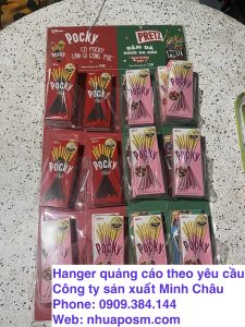 Hanger nhựa trong suốt hỗ trợ bán hàng