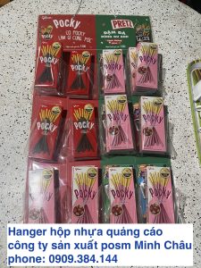 Xưởng gia công posm hanger hộp nhựa 