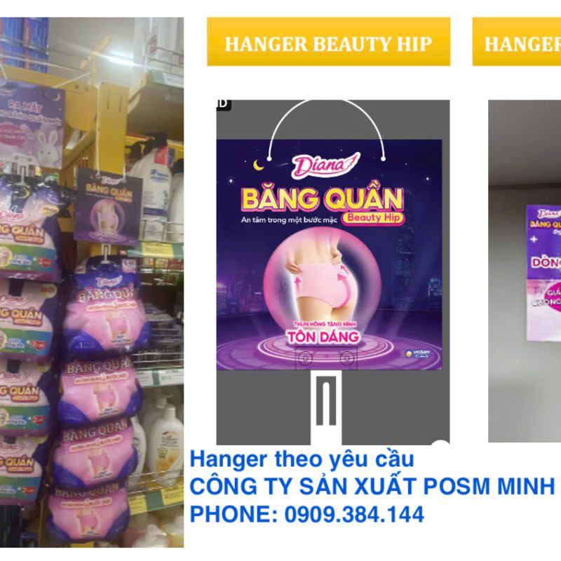 Hanger sản phẩm băng vệ sinh