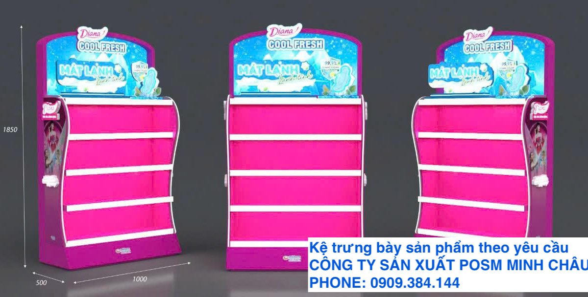 Sản xuất kệ posm trưng bày sản phẩm