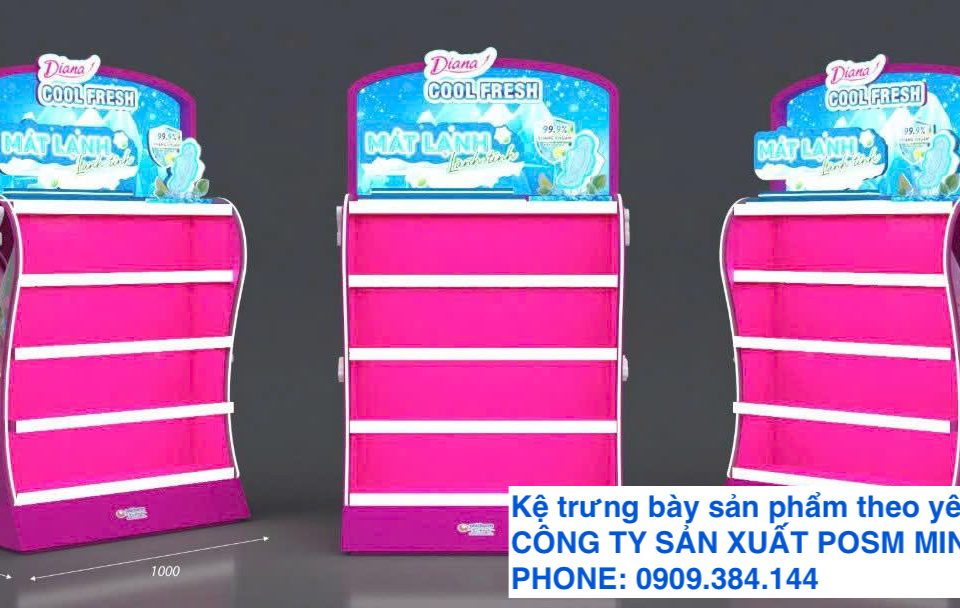 Sản xuất kệ posm trưng bày sản phẩm