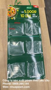 Sản xuất hanger túi nhựa trong theo yêu cầu
